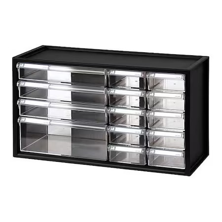 Westward 31Tt95 Polystyrene, Compartment Cabinet, 7 In D X 9 3/4 In H X 17 3/4