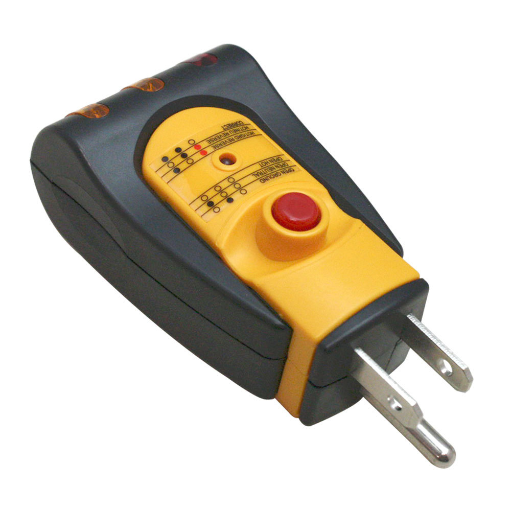 GFCI 3 Wire Electrical Receptacle Wall Plug AC Outlet Tester -  TR102T