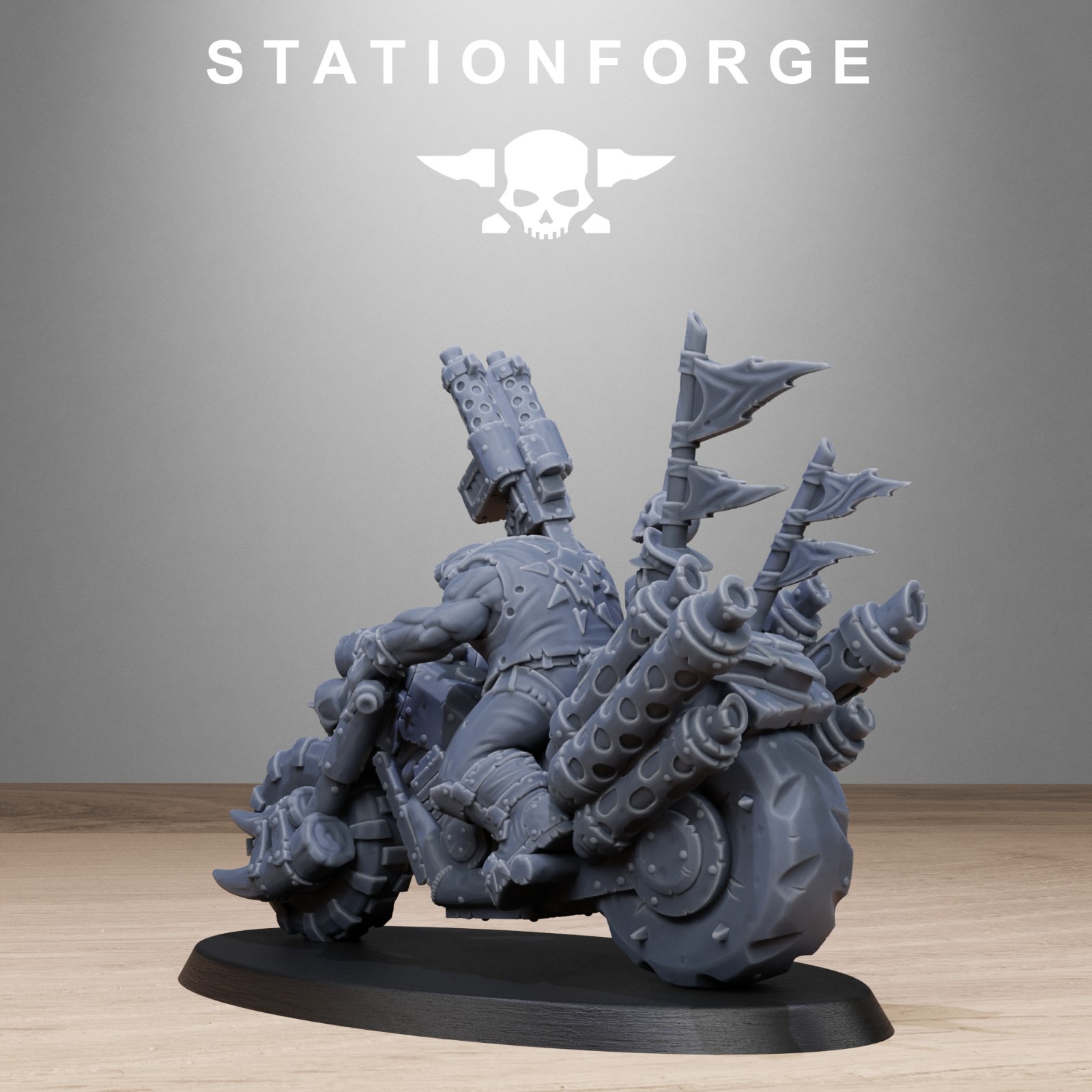 Orkaz Bikers from Station Forge 32mm scale.