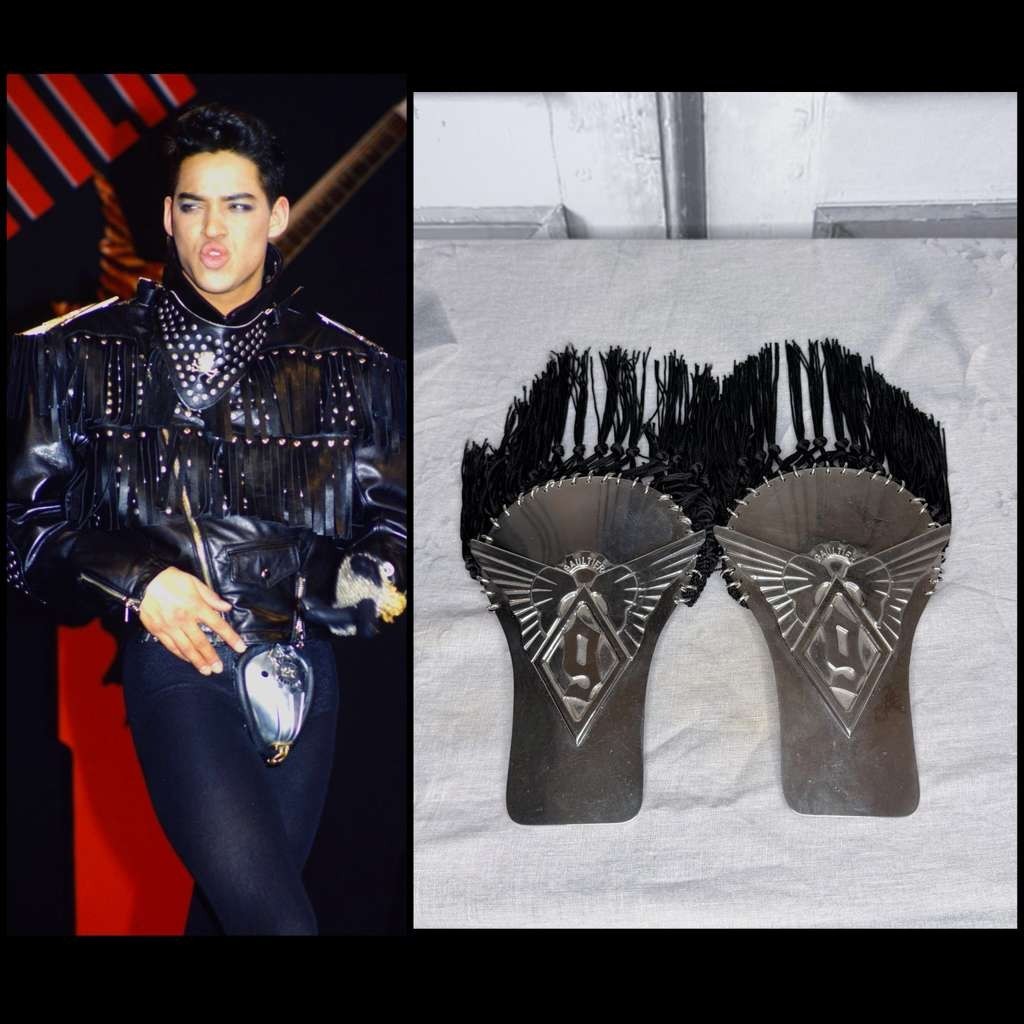 Jean Paul Gaultier - FW1987 - Fringed Military Metal Shoulder clip In silver