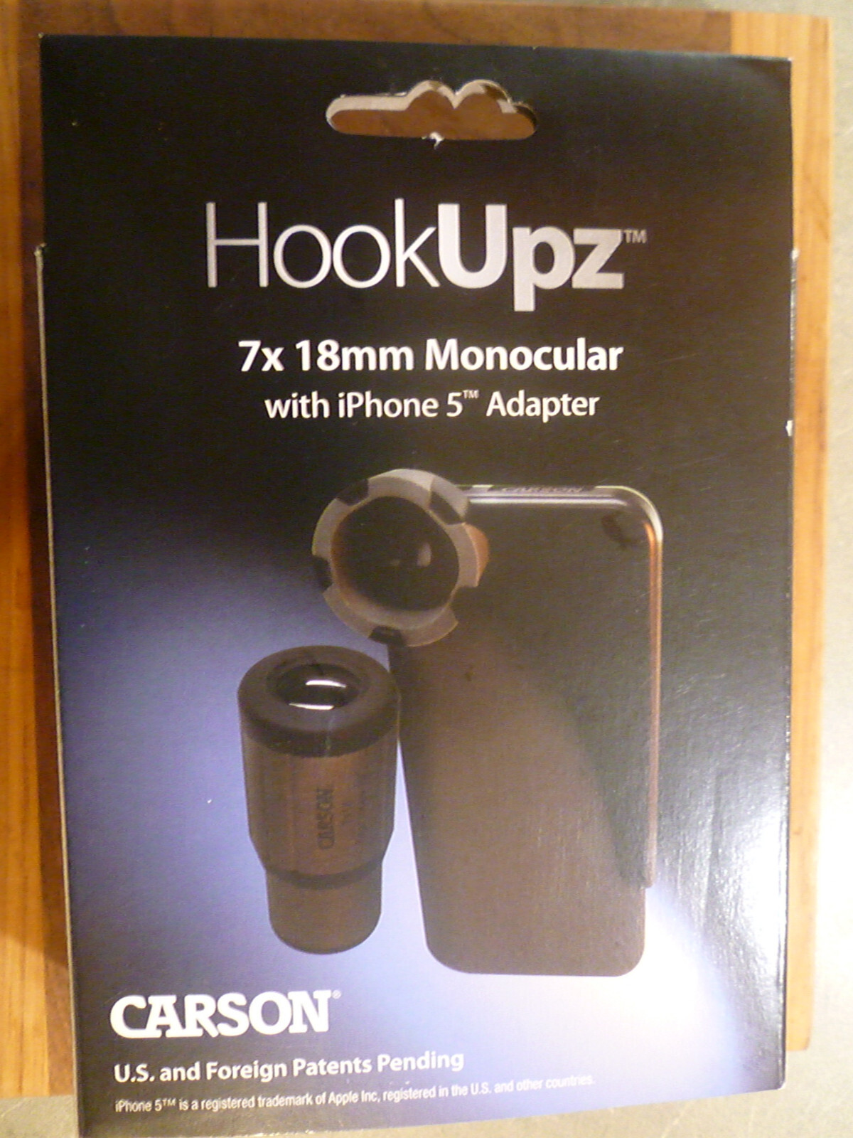 Carson Optical HookUpz 7x Monocular iPhone4/4S/5/5S Adapter NIB