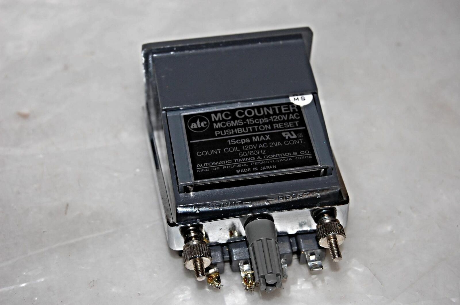 ATC MC6MS SER MC COUNTER W/ PUSHBUTTON RESET