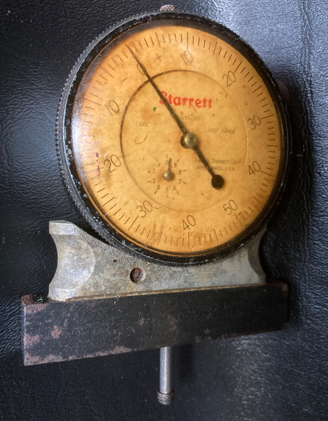 Large Starrett 655-341 Dial Indicator 1.000" range