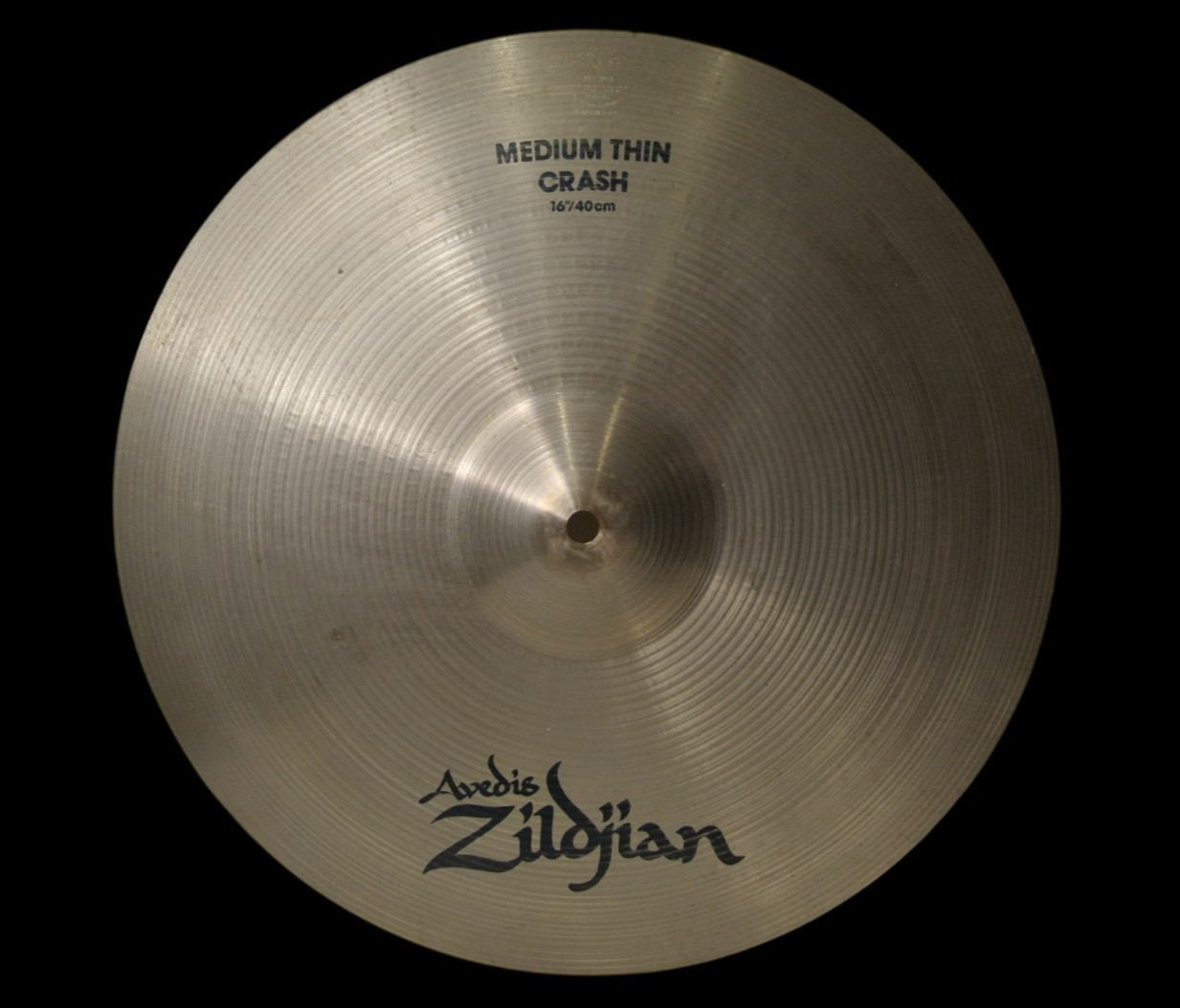 1980s Avedis ZIDJIAN 16" MEDIUM THIN CRASH CYMBAL 1079g for YOUR DRUM SET! RK980