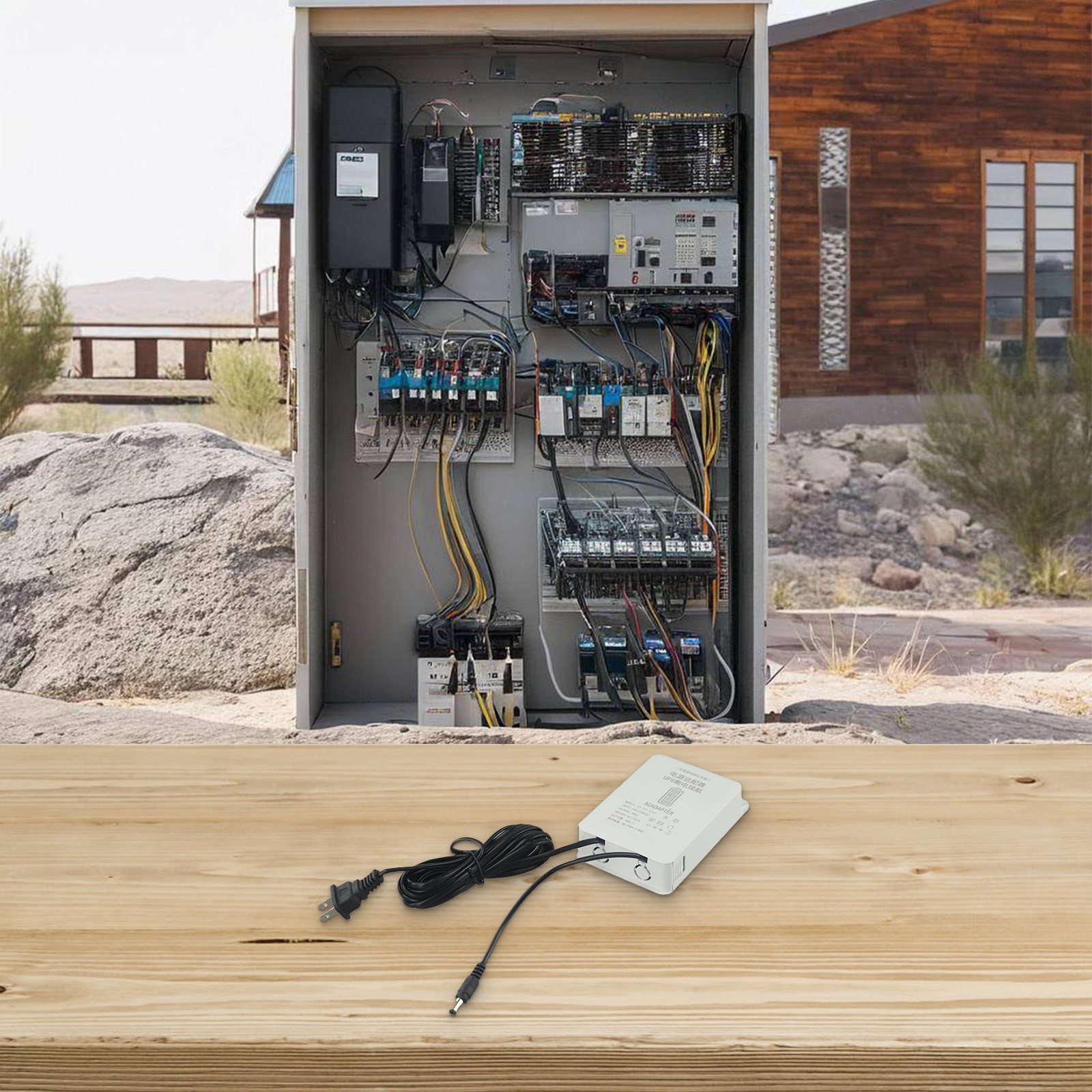 Cleverly Engineered 12V Outdoor Camera Interface Compatible UPS Adapter