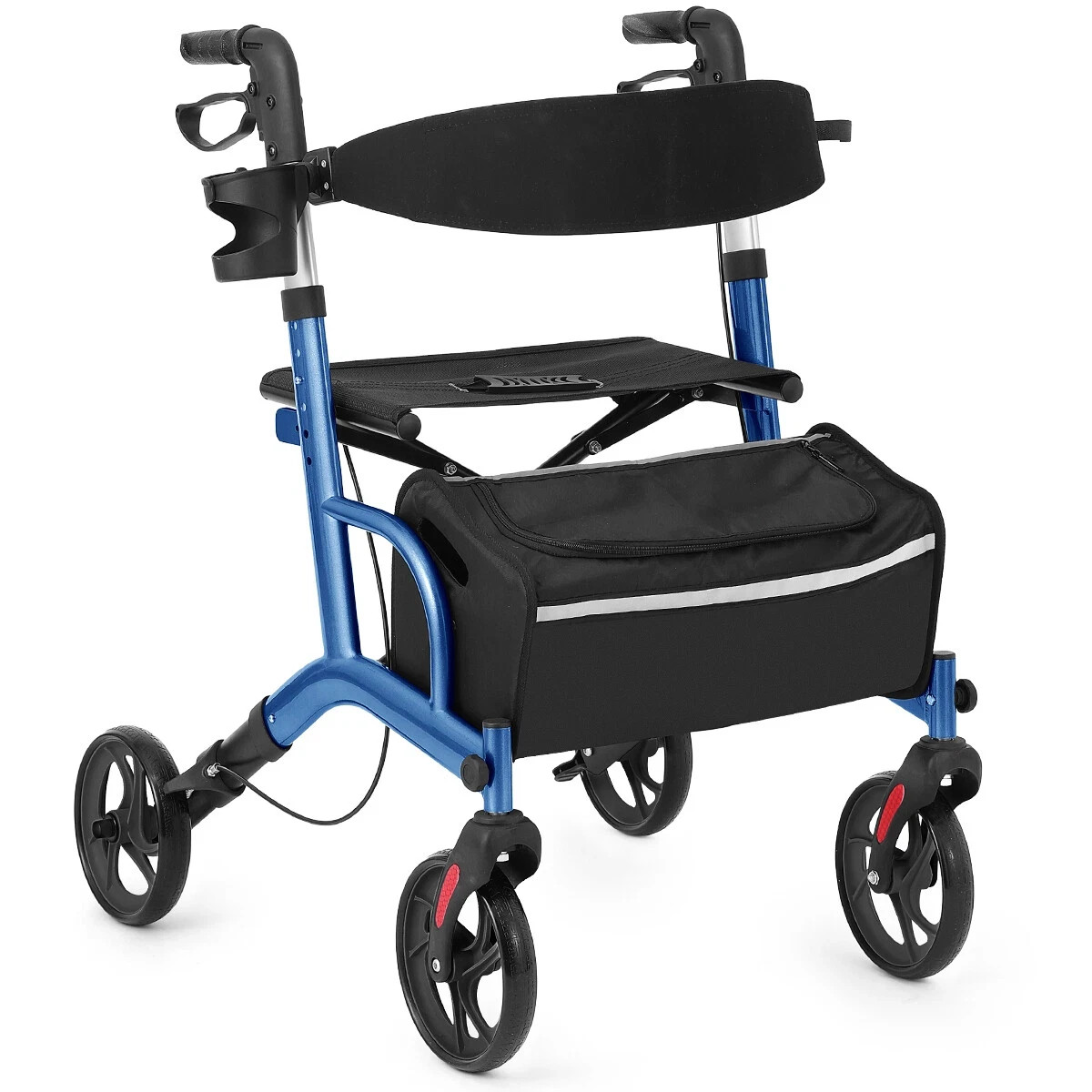Premium Rollator Walker for Seniors Adjustable Height  Aluminum CA8876L-KD