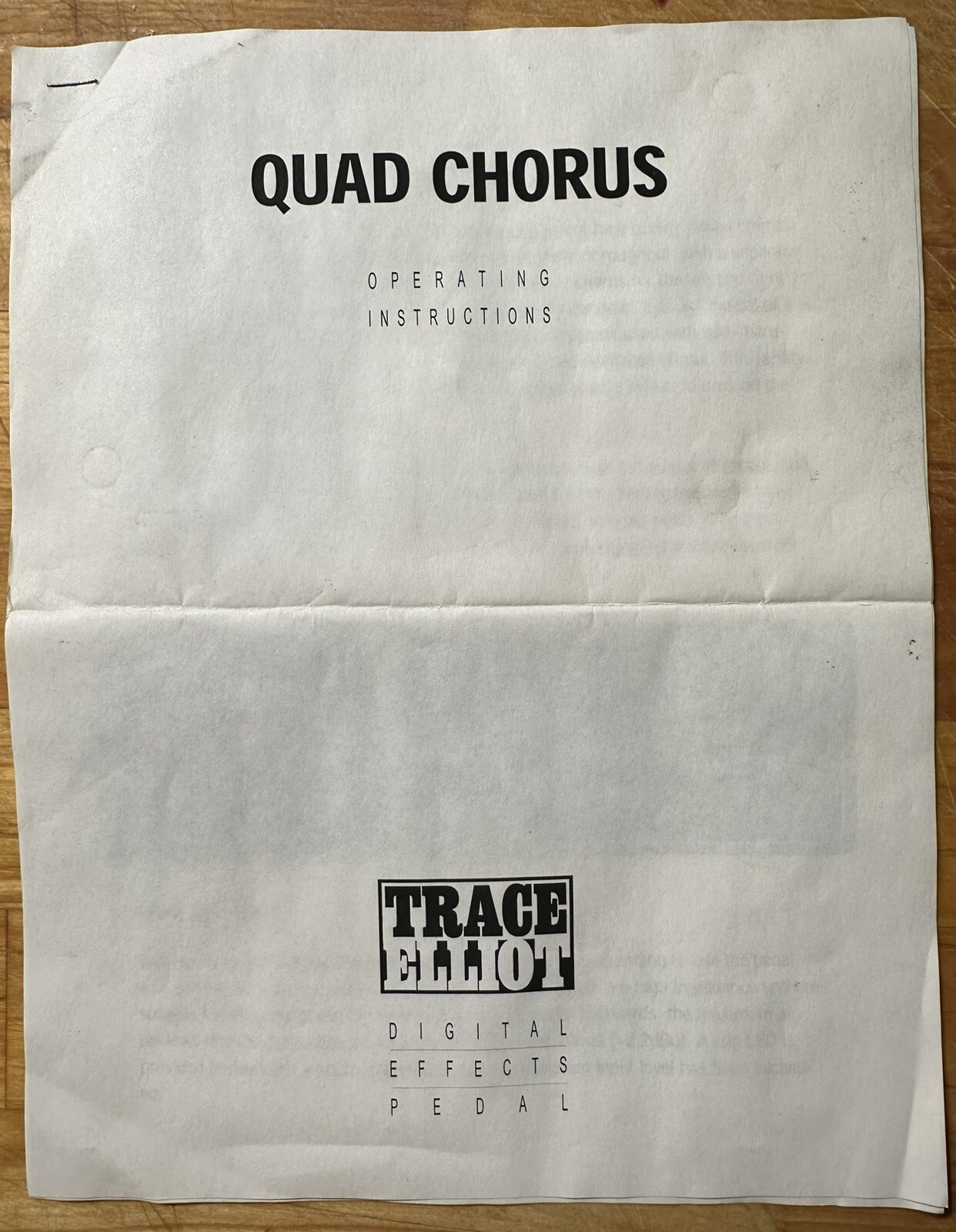 Trace Elliot Quad Chorus pedal