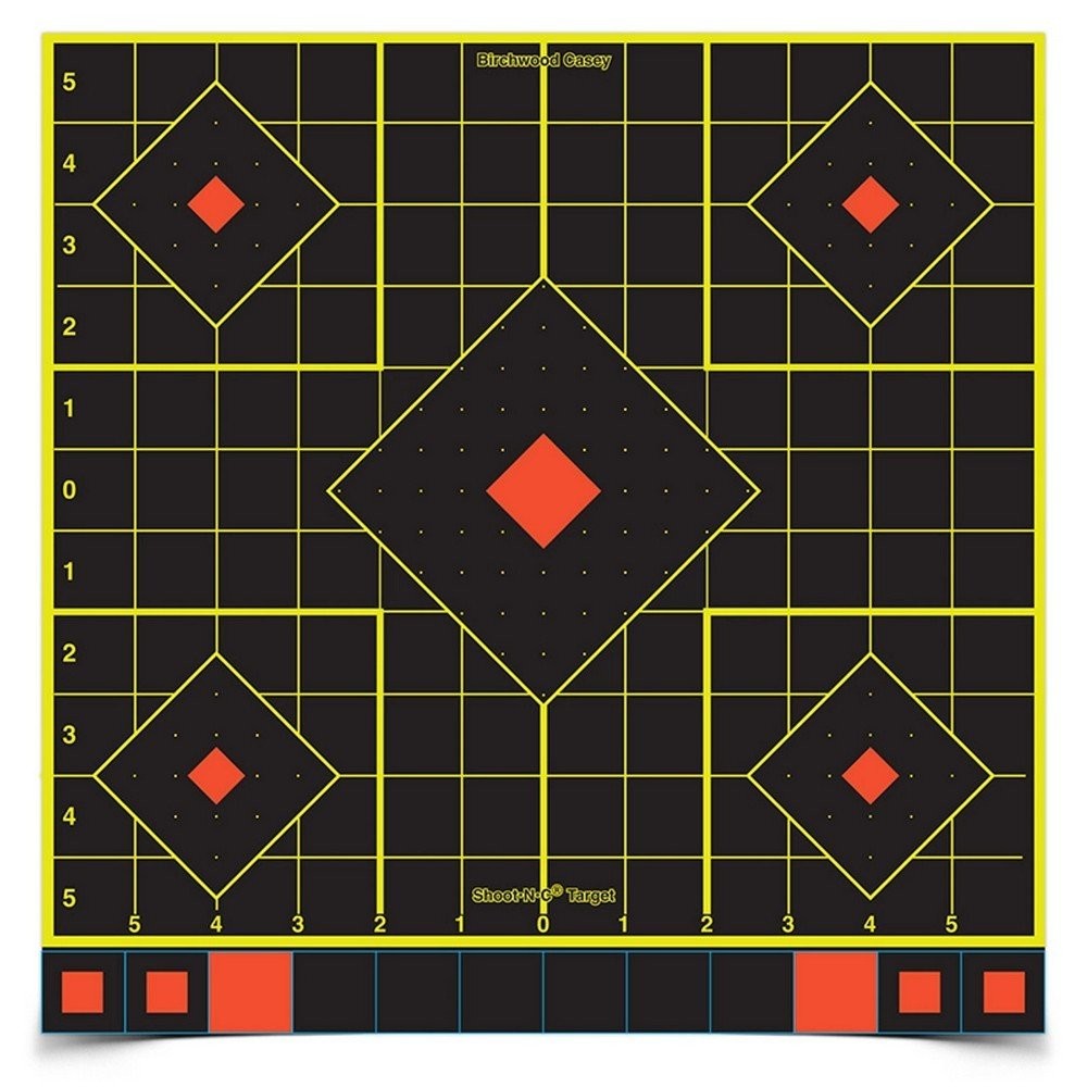 Birchwood Casey Shoot-N-C 12" Sight-In Targets With 60 Pasters 5 Targets - 34207