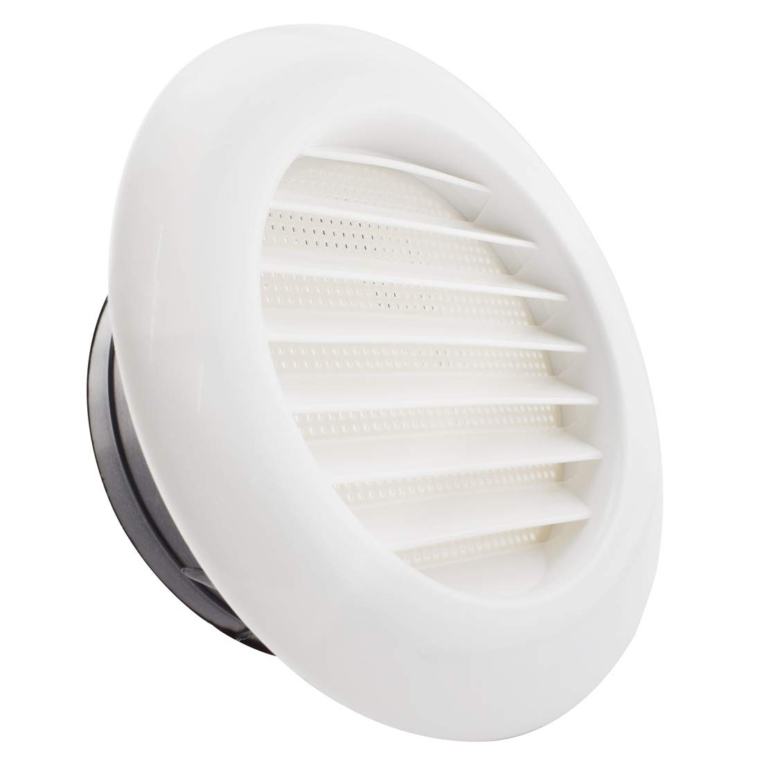 SDTC Tech 6 Inch Round Air Vent ABS Louver Grille Cover with Built-in 6