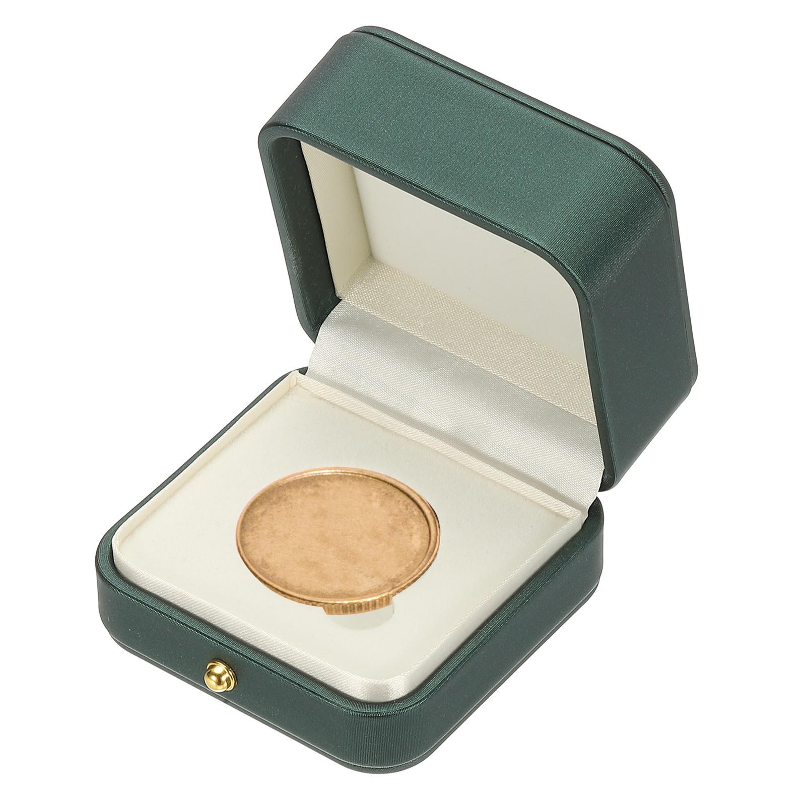 Coin Display Box, Coin Presentation Display Box Fit 35mm Coin, Green