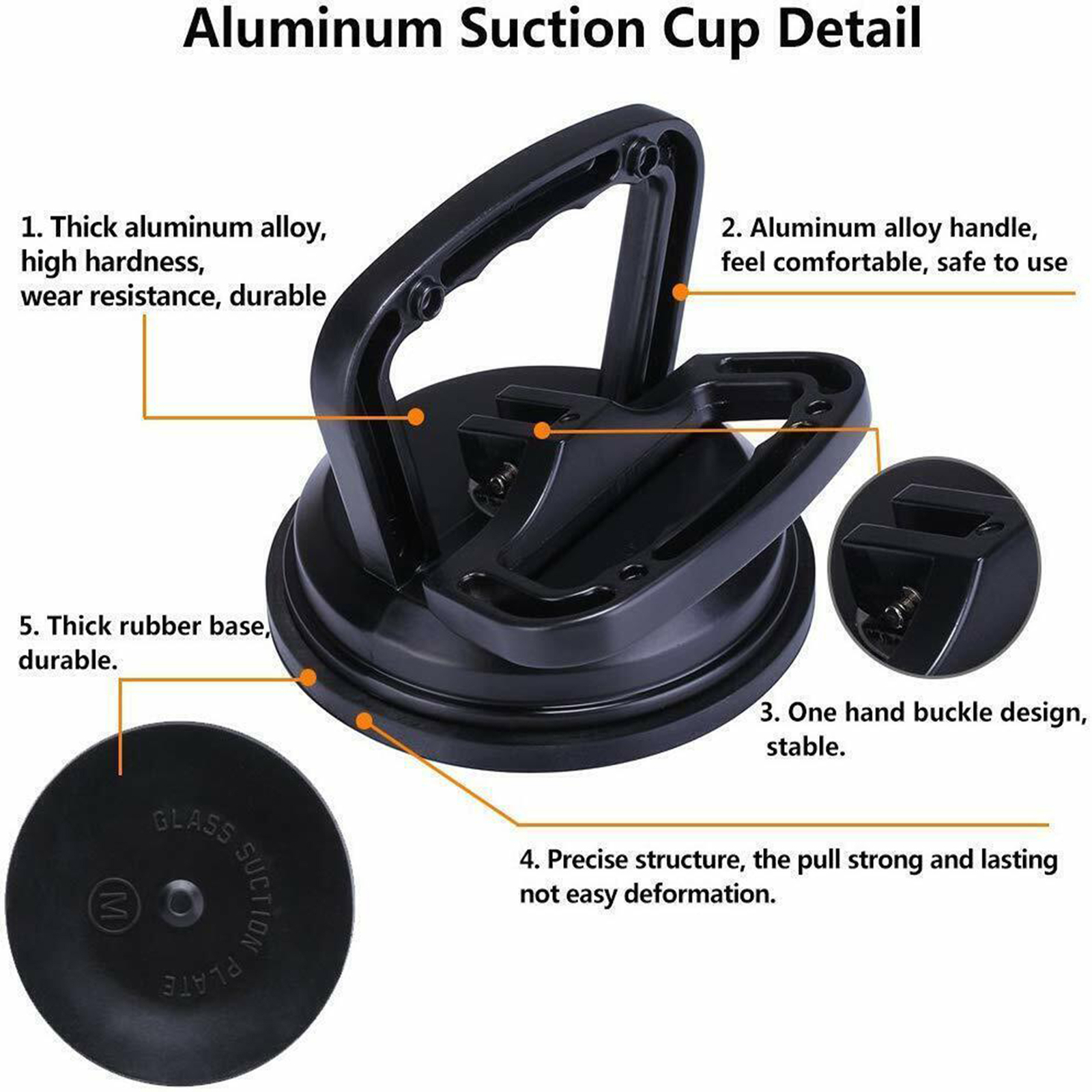 2PCS Car Body Dent Repair Puller Pull Panel Ding Remover Sucker Suction Cup Tool