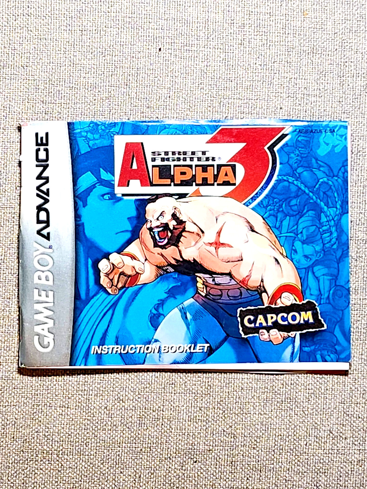 Street Fighter Alpha 3 Instruction Manual Only - Game Boy Advance