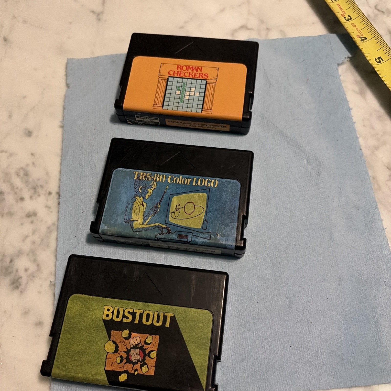 Vintage Tandy Radio Shack TRS-80 Color Computer Game Cartridge Lot - 3 Paks CoCo