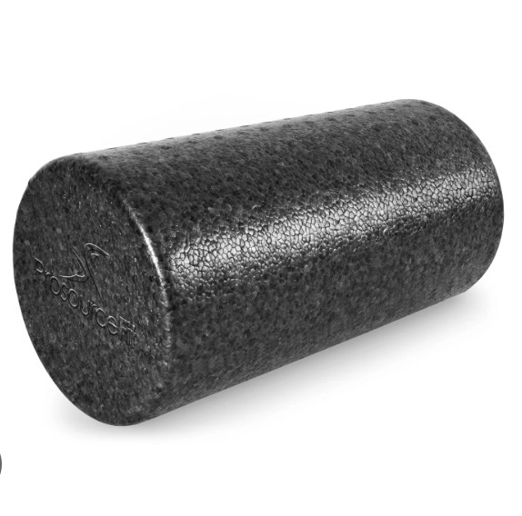Prosource Fit High Density Foam Roller - Size 12x6 Black