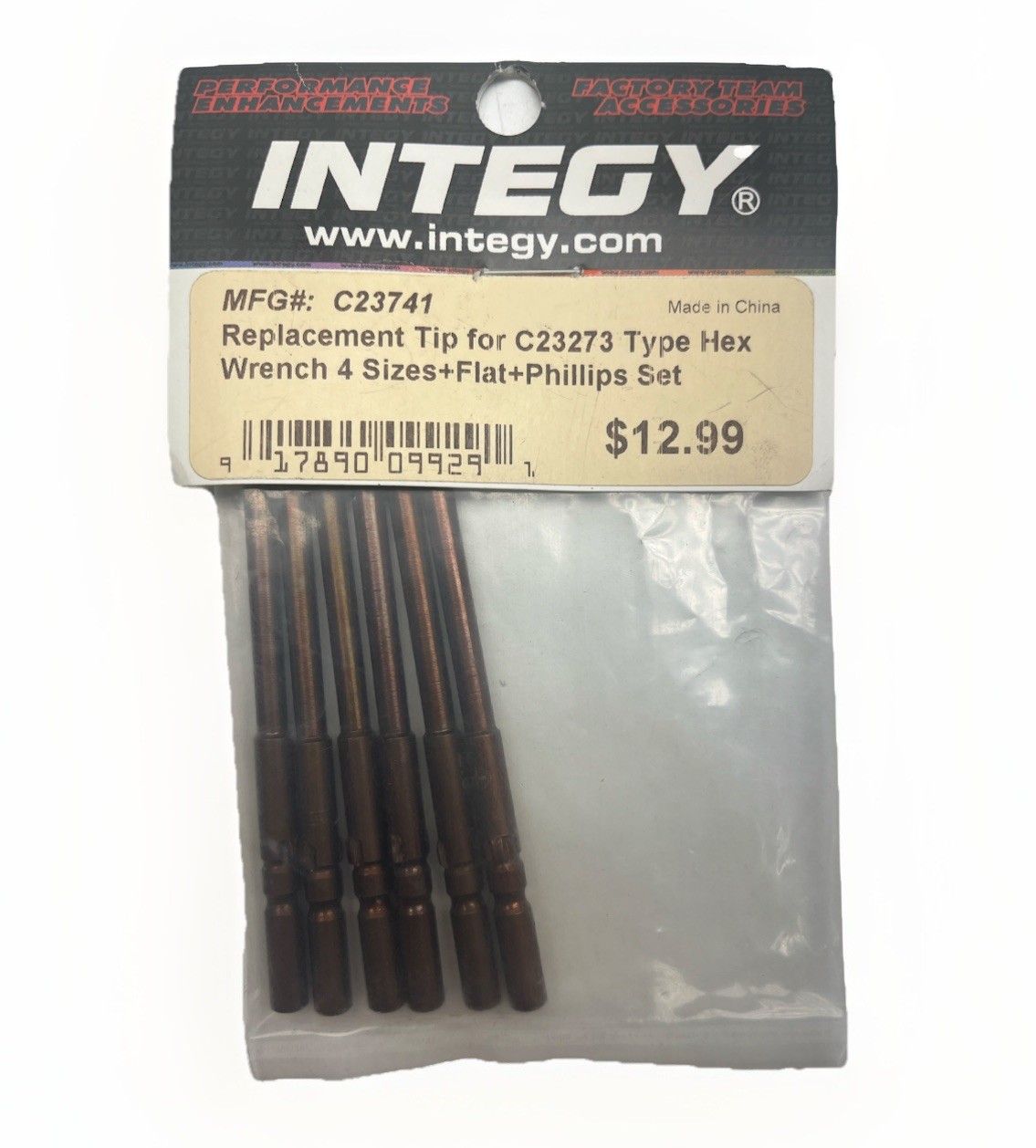 Integy C23741 Replacement Tip For C23273 Type Hex Wrench 4 Sizes Set