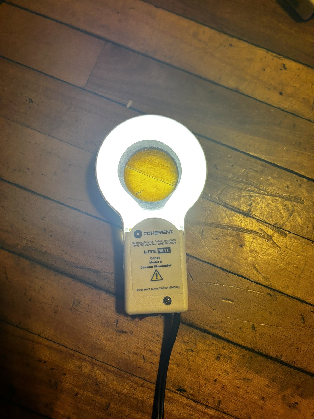 Coherent andor StockerYale FLUORESCENT ILLUMINATING RING LiteMite