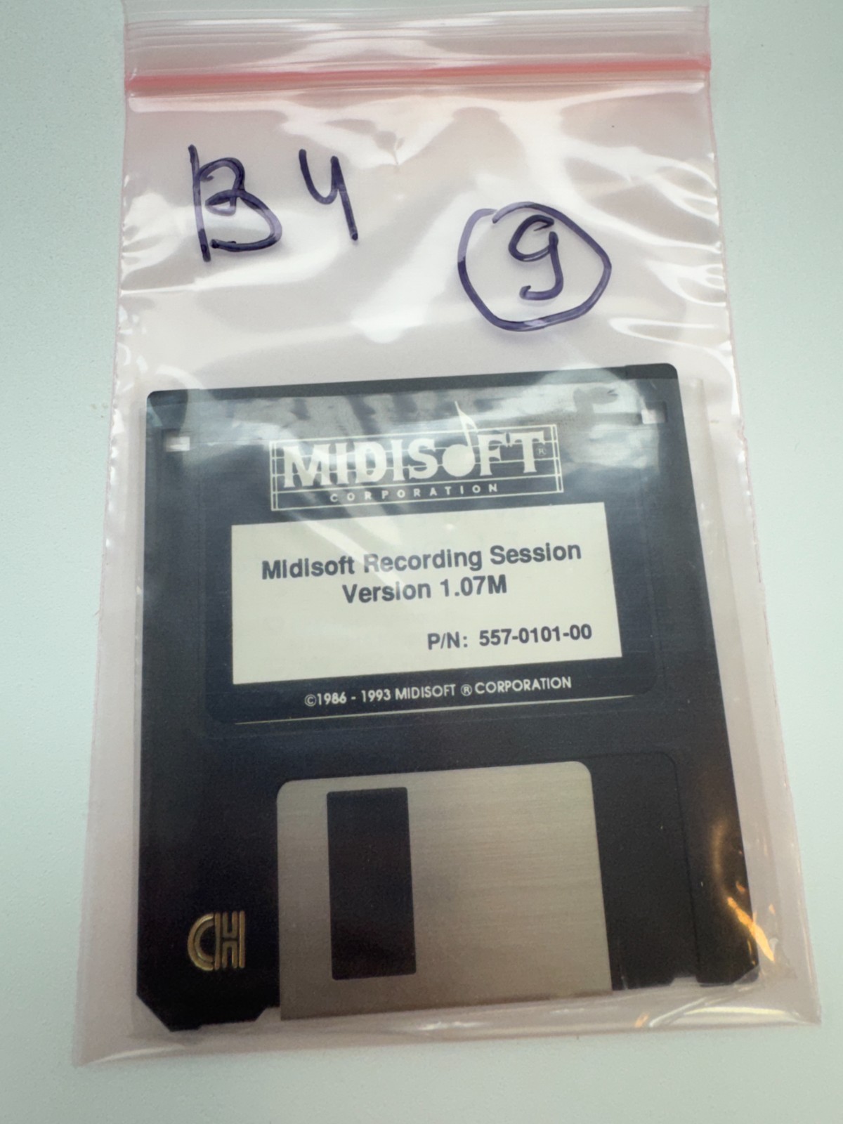 Midisoft Recording Session V1.07M Vintage 3.5" Floppy Disk Audio Software
