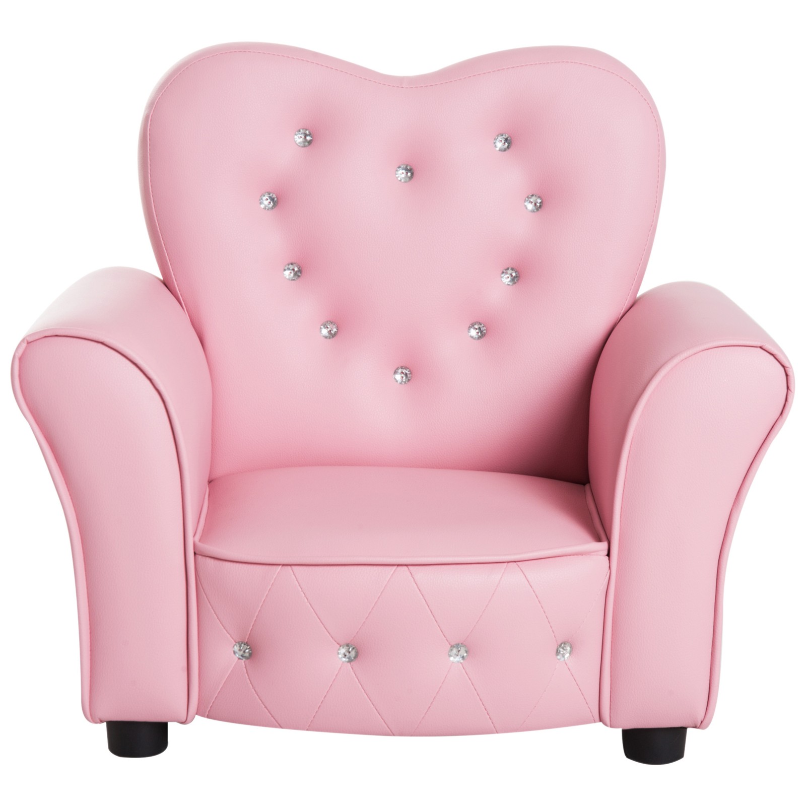 Kids Sofa Toddler Tufted Upholstered Chair Princess Couch Furniture for 3-6 Year