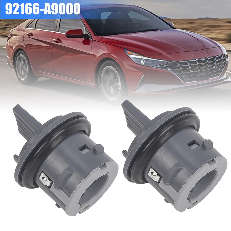 2x Front Turn Signal Socket 92166-A9000 For 19-25 Kia Sou 21-23 Hyundai Elantra
