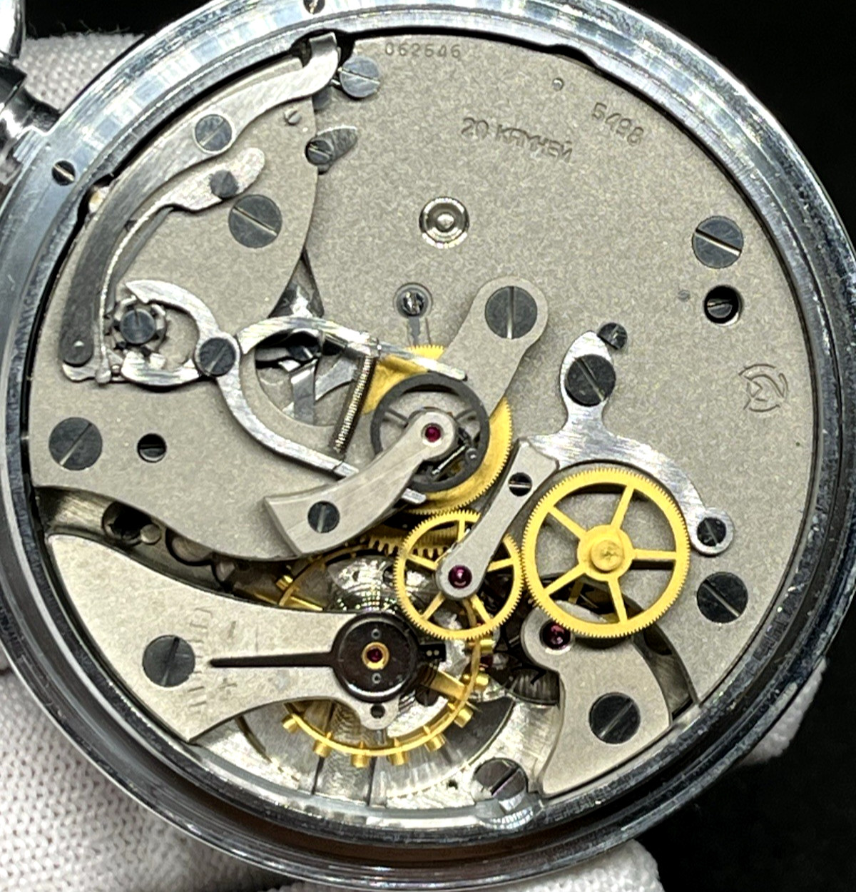 Vintage Working Soviet Mechanical Stopwatch Split-Slava Chronometer 3-Button