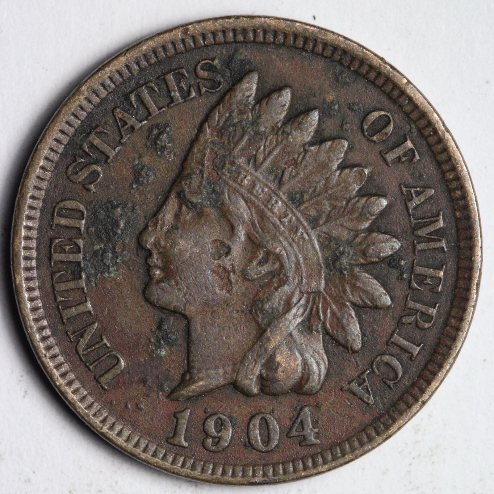 1904 Indian Head Cent Penny E179 RQC
