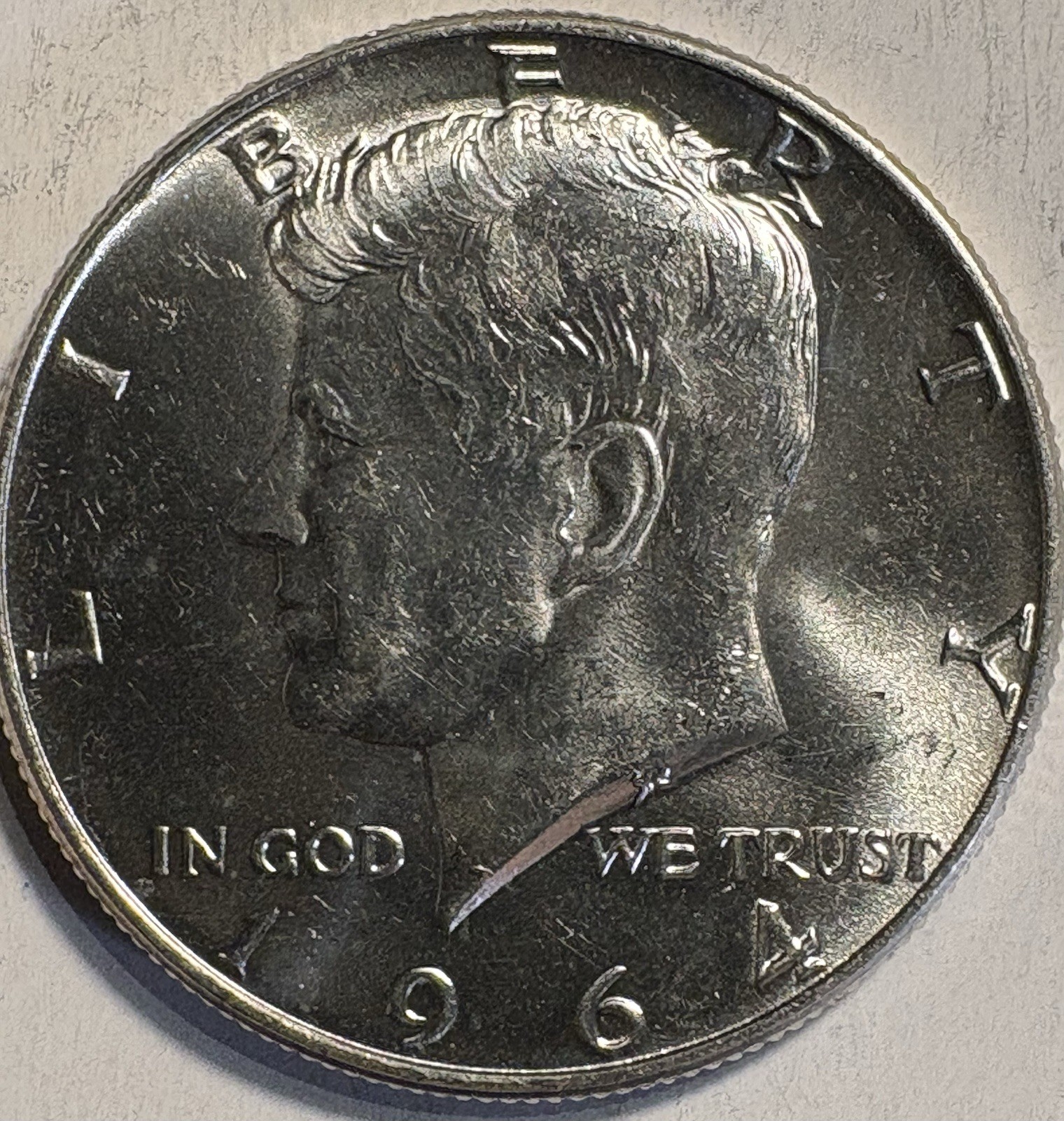 1964 Kennedy Half Dollar 90% Silver One Coin Lot Brilliant Uncirculated BU