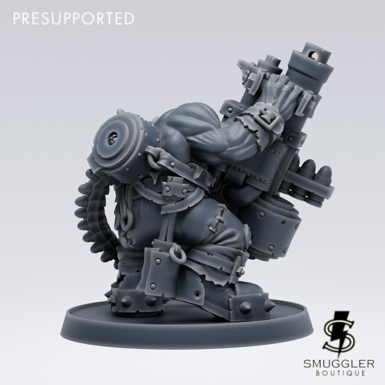 Ork Skuzgad Da Big Shoota - Space Orc Proxy 3D Tabletop Miniature