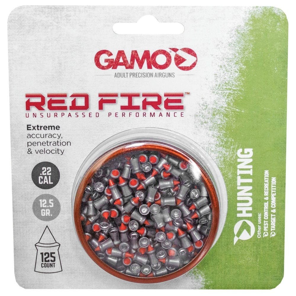 Gamo Red Fire .22 Pellet Lead Pointed 125 Per Tin - 632270454