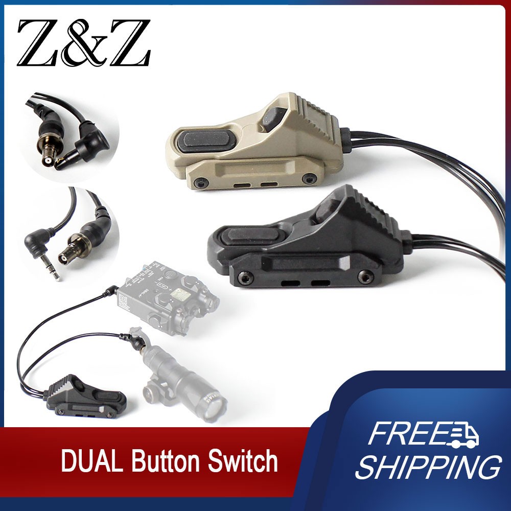 Tactical Hunting AXON Dual Button Switch Remote 3.5mm/SF/Crane for Laser & Light