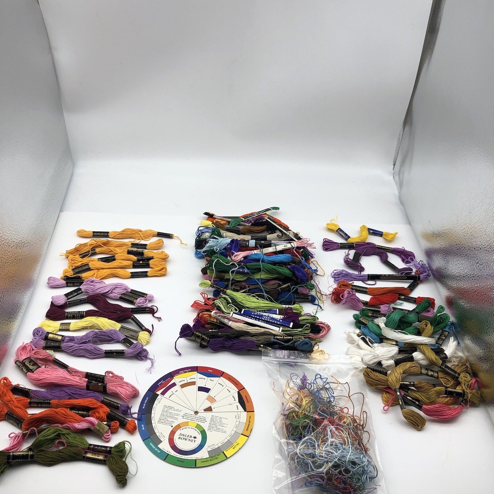 Large lot Embroidery Floss Thread Lot Skeins & partials
