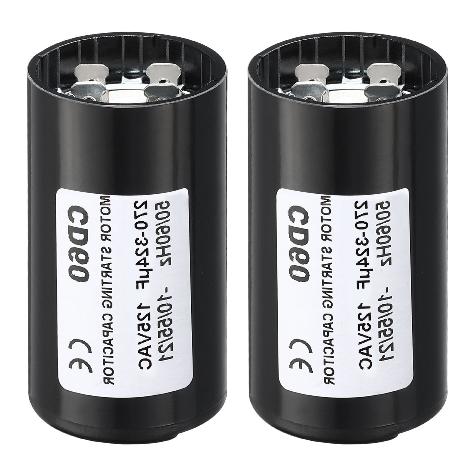 2Pack 270-324uF/Mfd 125V 50/60Hz CD60 Run Capacitor for Electric Motor Starts