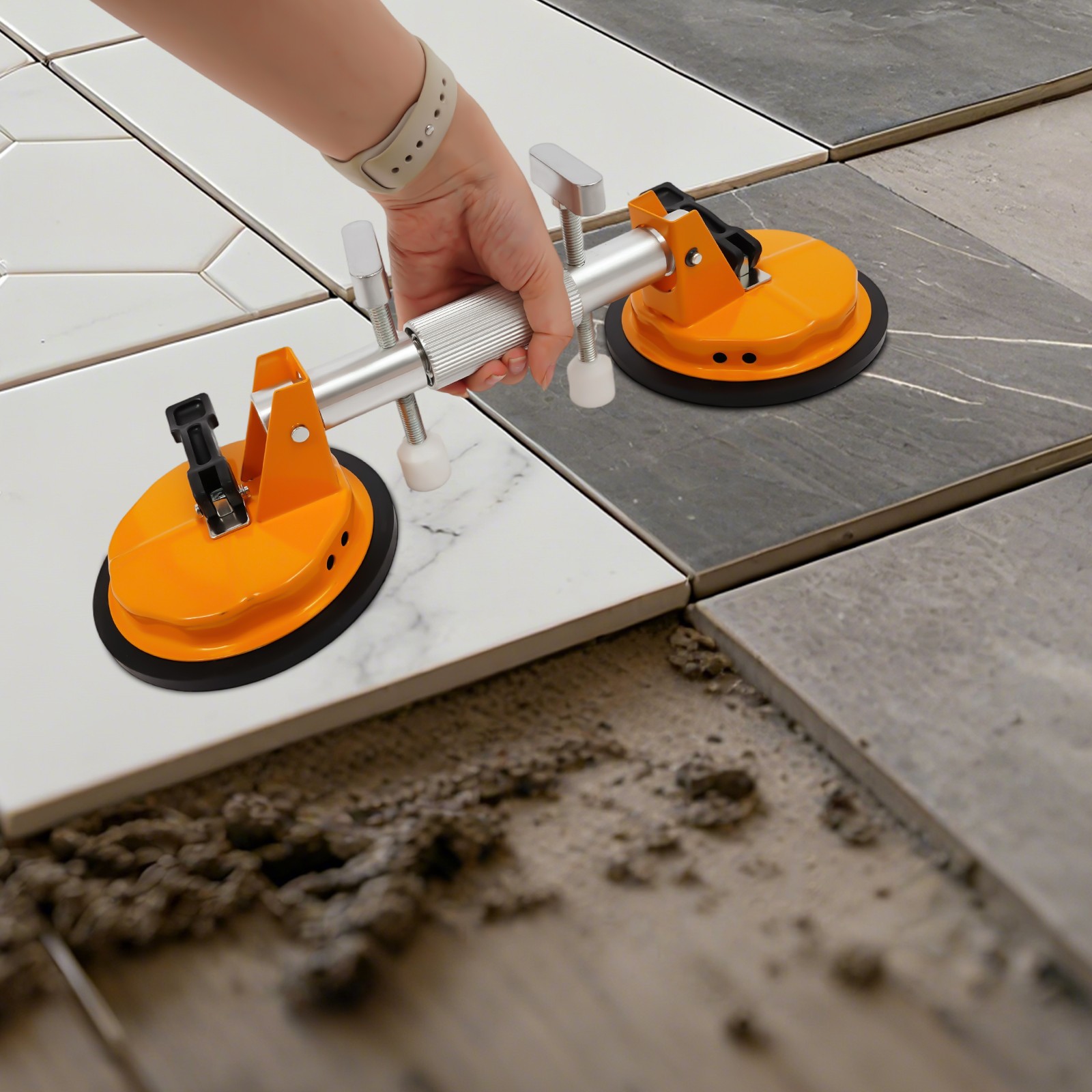 Tile Suction Cup Tool for Countertop Installation, 120KG Suction Power