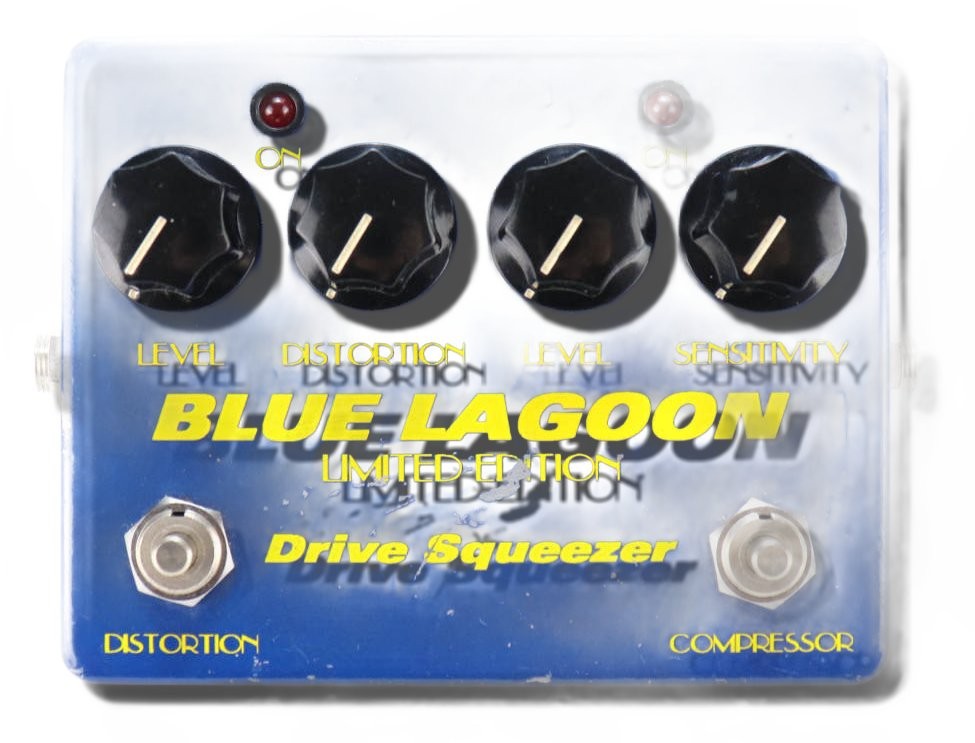 BLUE LAGOON Drive Squeezer Compressor Pedal 9505 Tested & Works