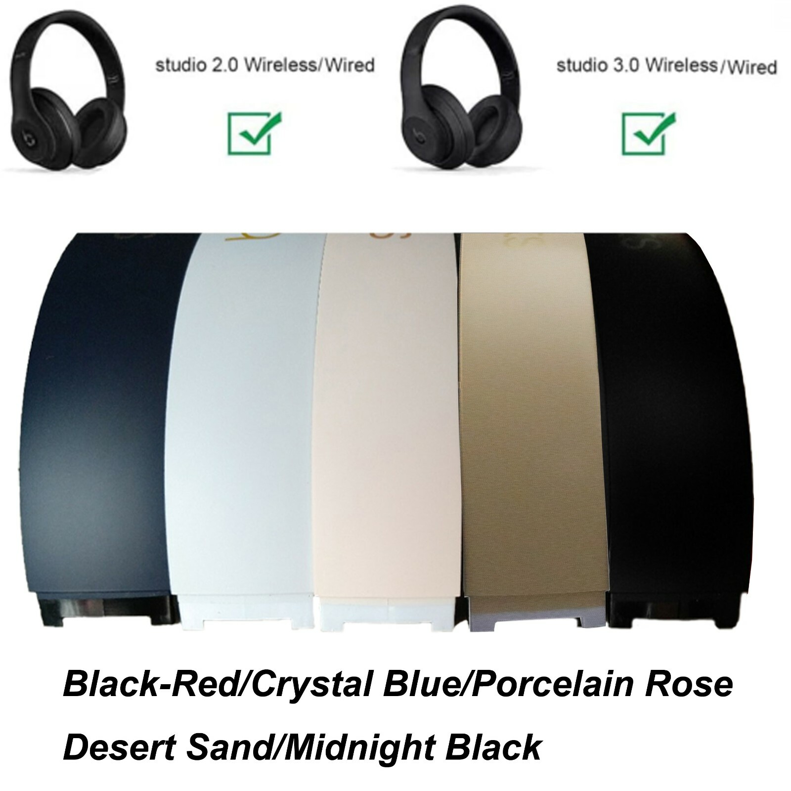 Headband Replacement for Beats by Dre Studio 2 3 3.0 Wireless Wired Headphones