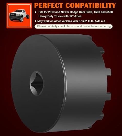 31520 Axle Nut Socket - 12 Pin Hub Bearing Retaining Nut Socket Tool Fits for