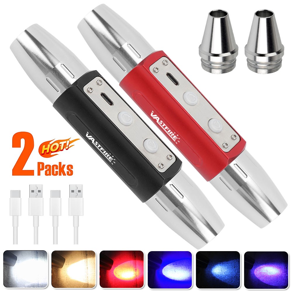 2X Professional LED Gemstone Identification Tool Flashlight Torch for Gemologist