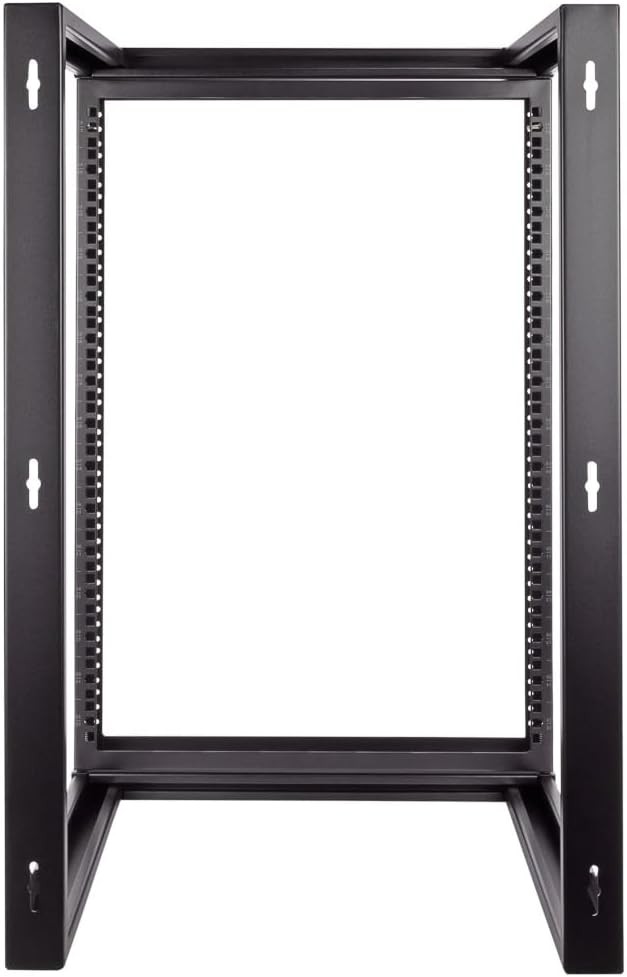 15U Open Frame Server Rack for 19" IT Network Equipment & A/V Devices Free