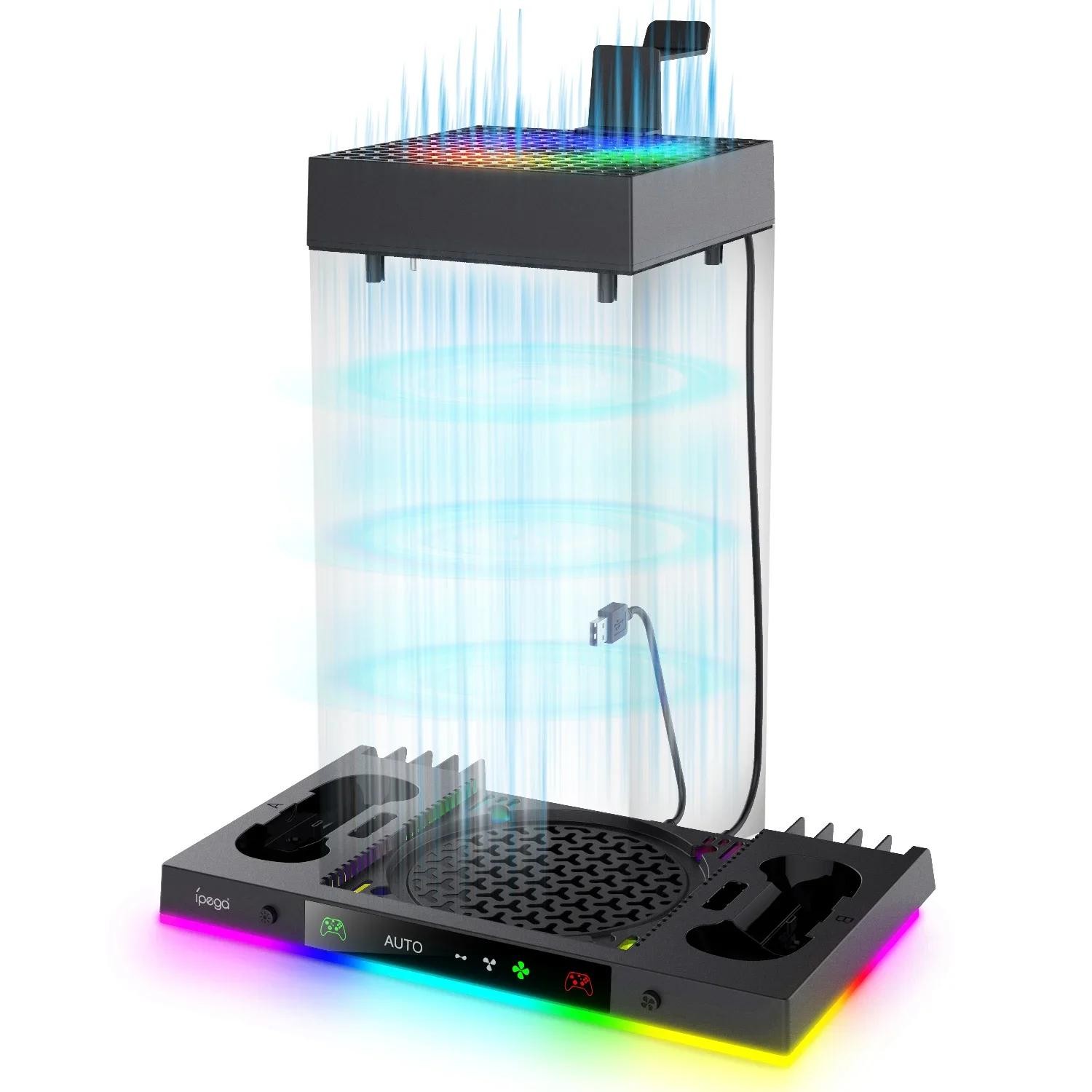 for Xbox Series X Host Rgb Intelligent Temp Ipega s Rooftop Cooling Fan