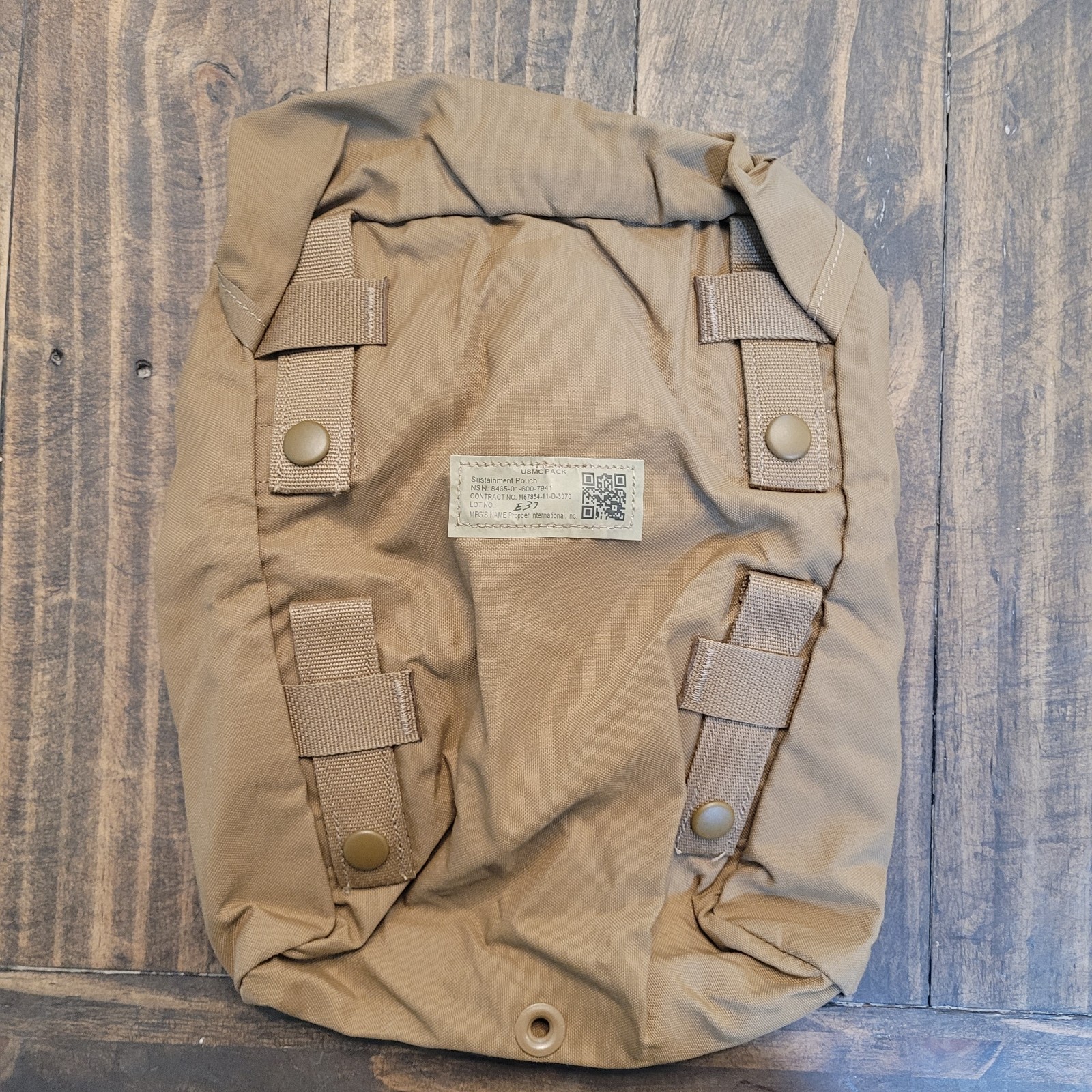USMC, Sustainment Pouch, MOLLE, Coyote