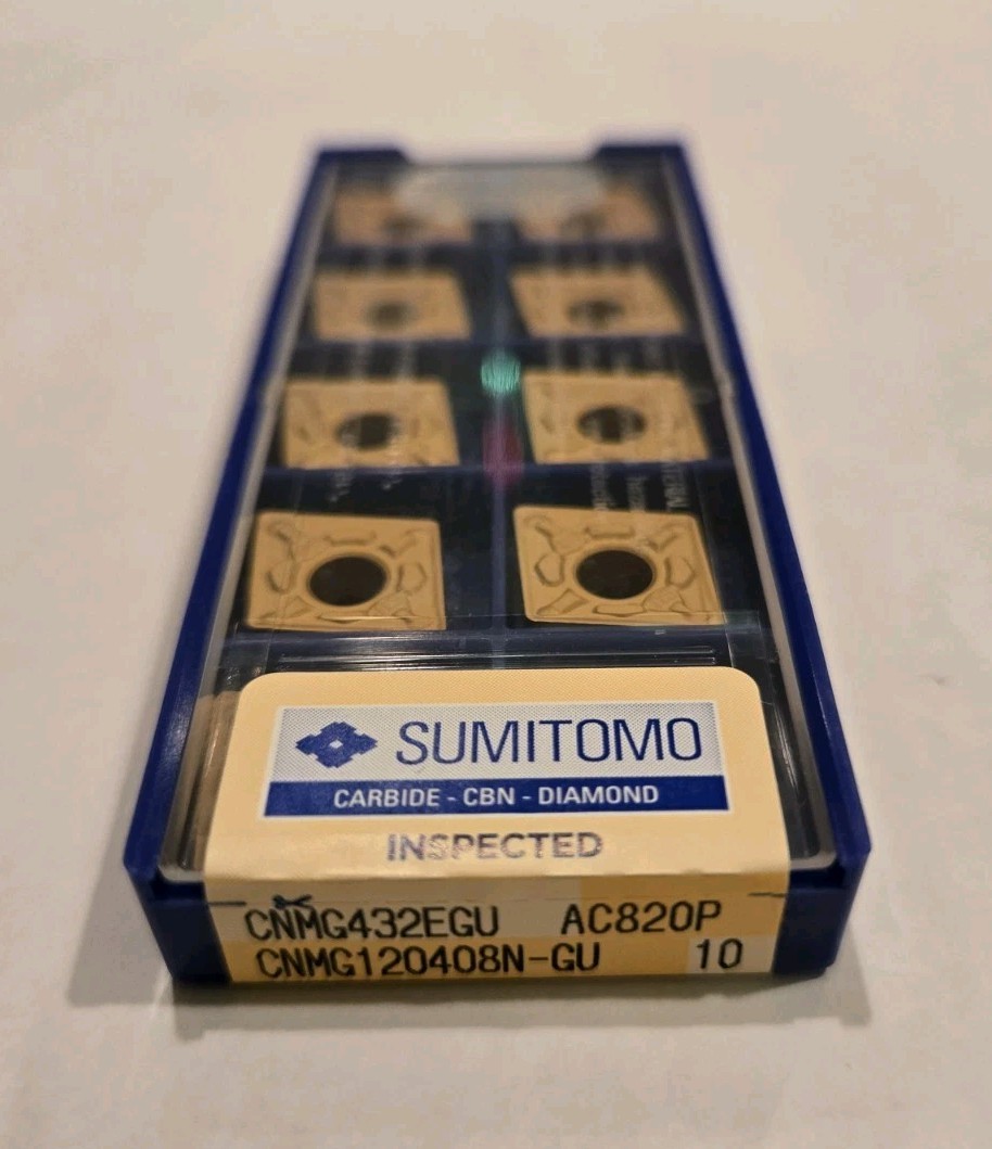 CNMG432EGU AC820P - SUMITOMO - 10 PACK - NEW - USA STOCK - CNMG120408N-GU AC820P