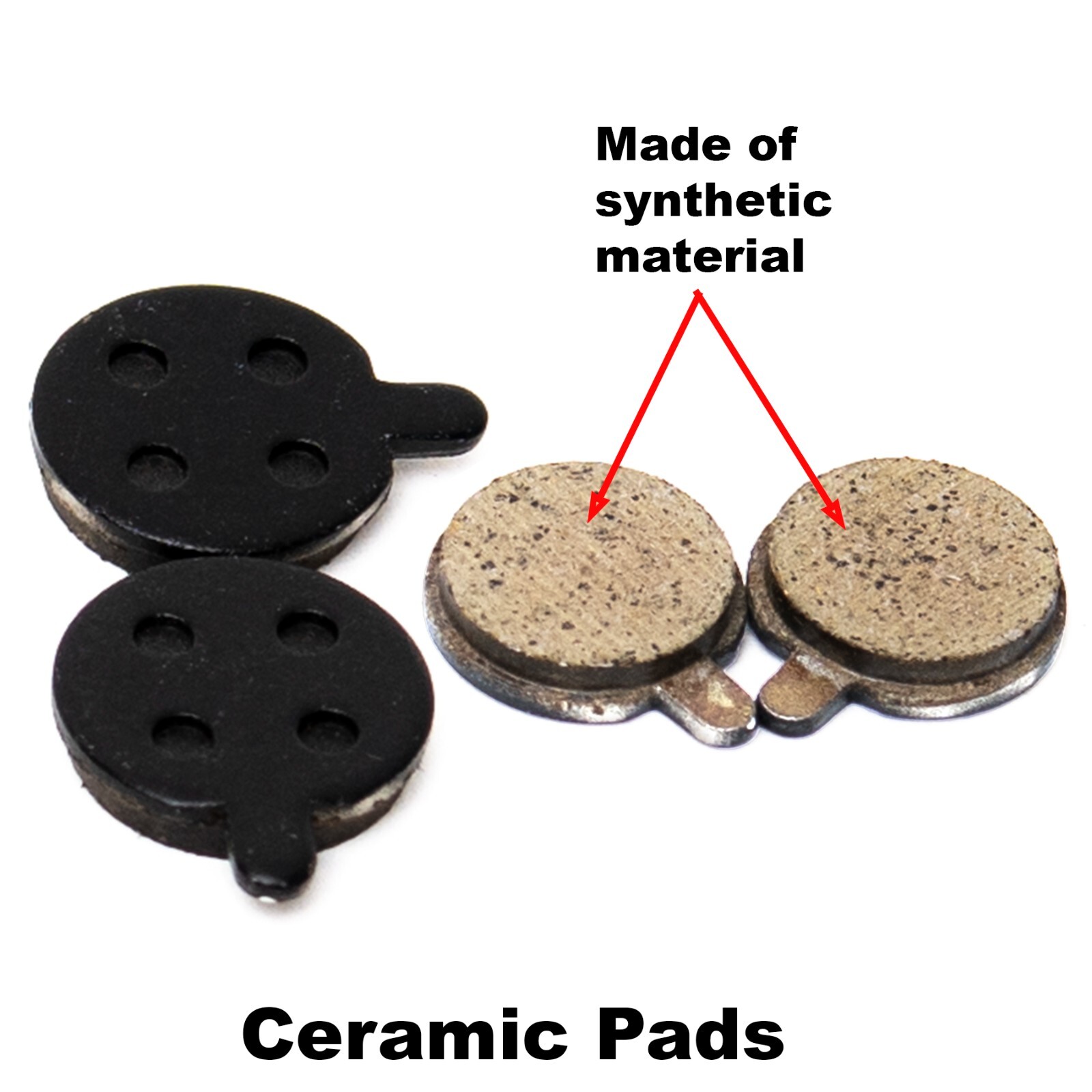2  Pairs Brake Pad for Zero 9 10 Xiaomi M365 Mercane, Gotrax 3 Electric Scooter