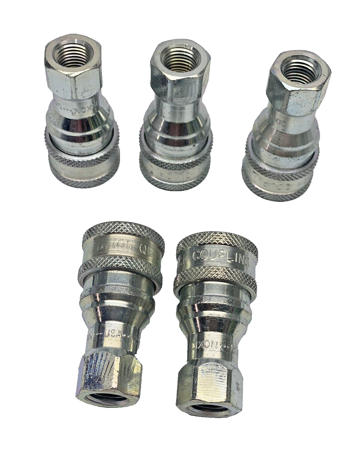 Pack of 5, Dixon Quick Coupling 2HF2 Hydraulic Socket