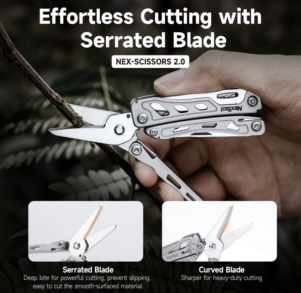 Nextool F12 Mini Multitool, 13-in-1 Keychain Multitool - Brand New