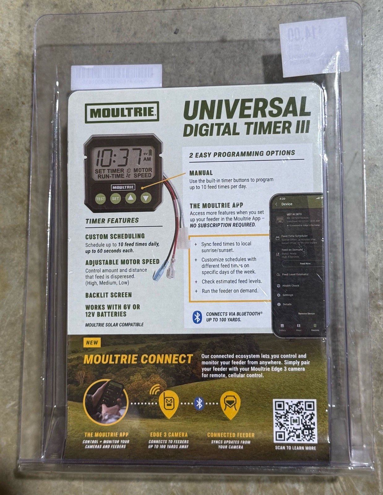 NEW Moultrie Universal Digital Timer III 6 / 12 Volt Feeder Accessory