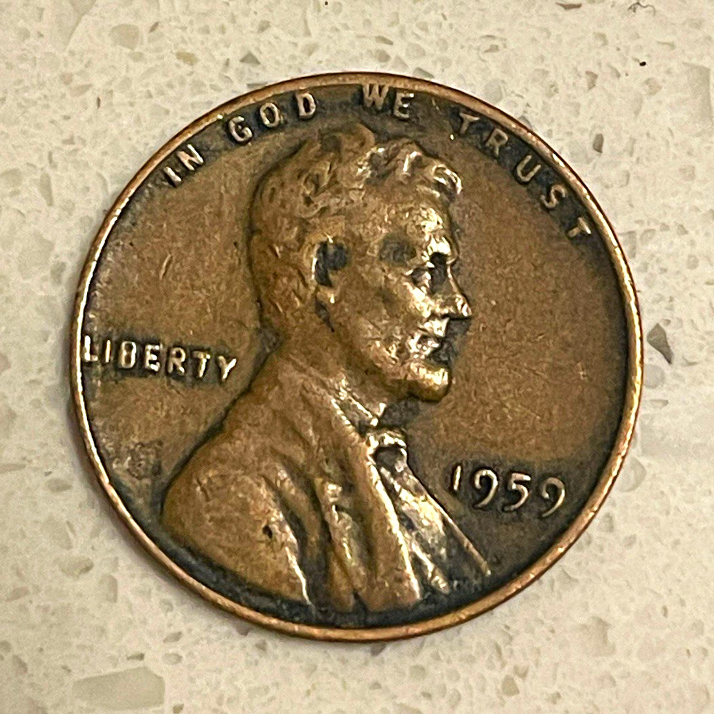 1959 lincoln memorial small cent business strike philadelphia copper bn