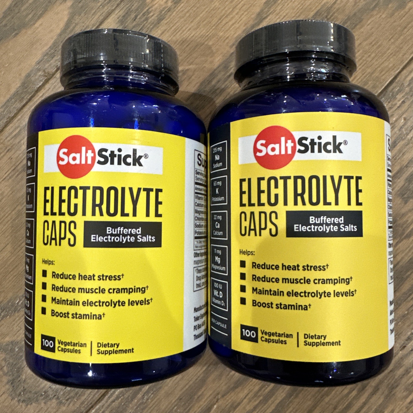 2x SaltStick Electrolyte Caps Buffered Electrolyte Salts 100ct. 3/27