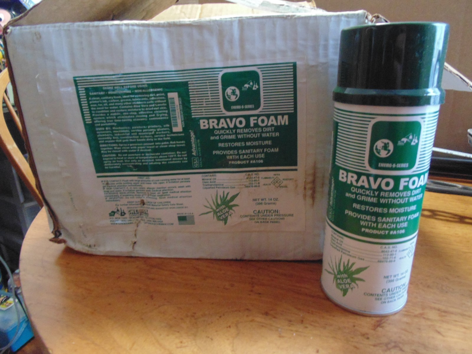 case of 12 Waterless Hand Cleaner Bravo Foam 14oz each with aloe  a106 Chemax
