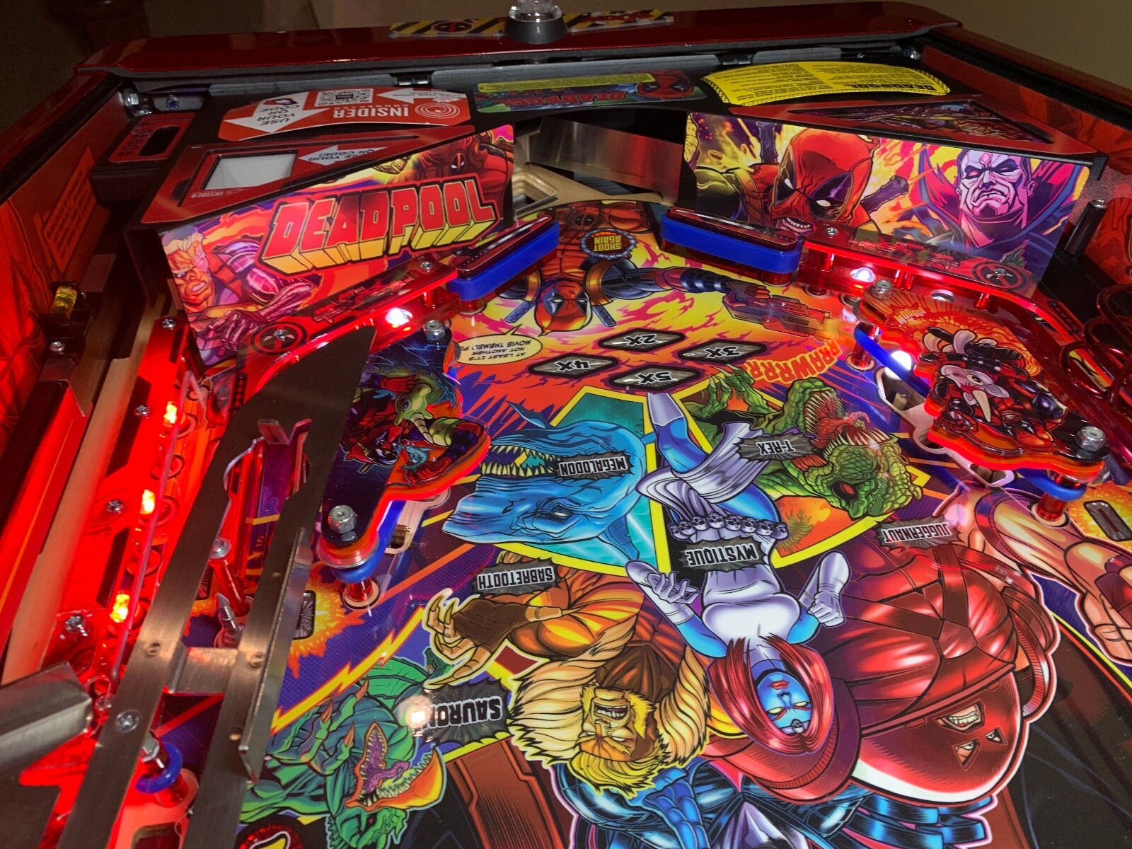 Deadpool Pinball Mod Apron Wall Decal( SOLD AS A PAIR)
