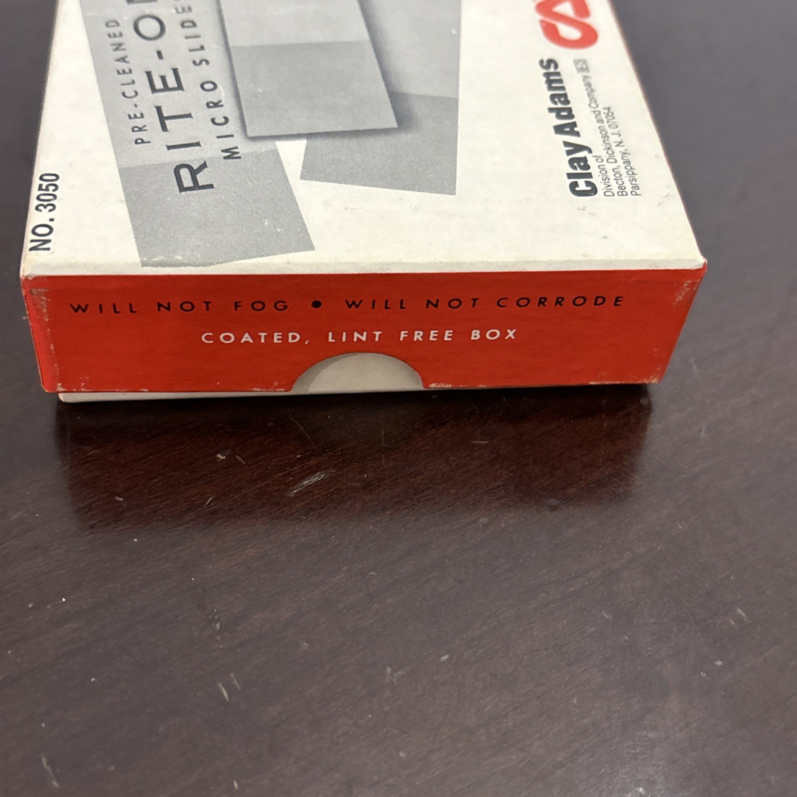Clay Adams No. 3050 Pre-Cleaned Rite-On Micro Slides. NEW.