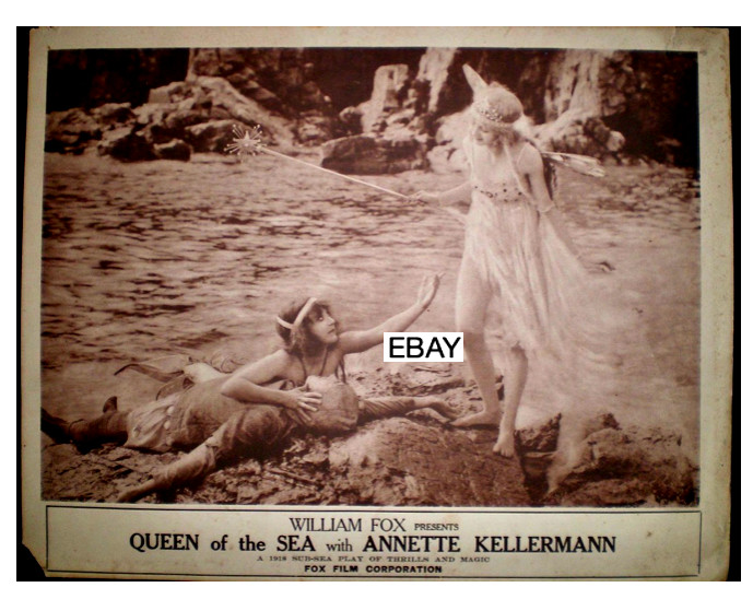 SALE: QUEEN OF THE SEA 1918 ANNETTE KELLERMAN MOVIE PHOTO LOBBY CARD REPRO